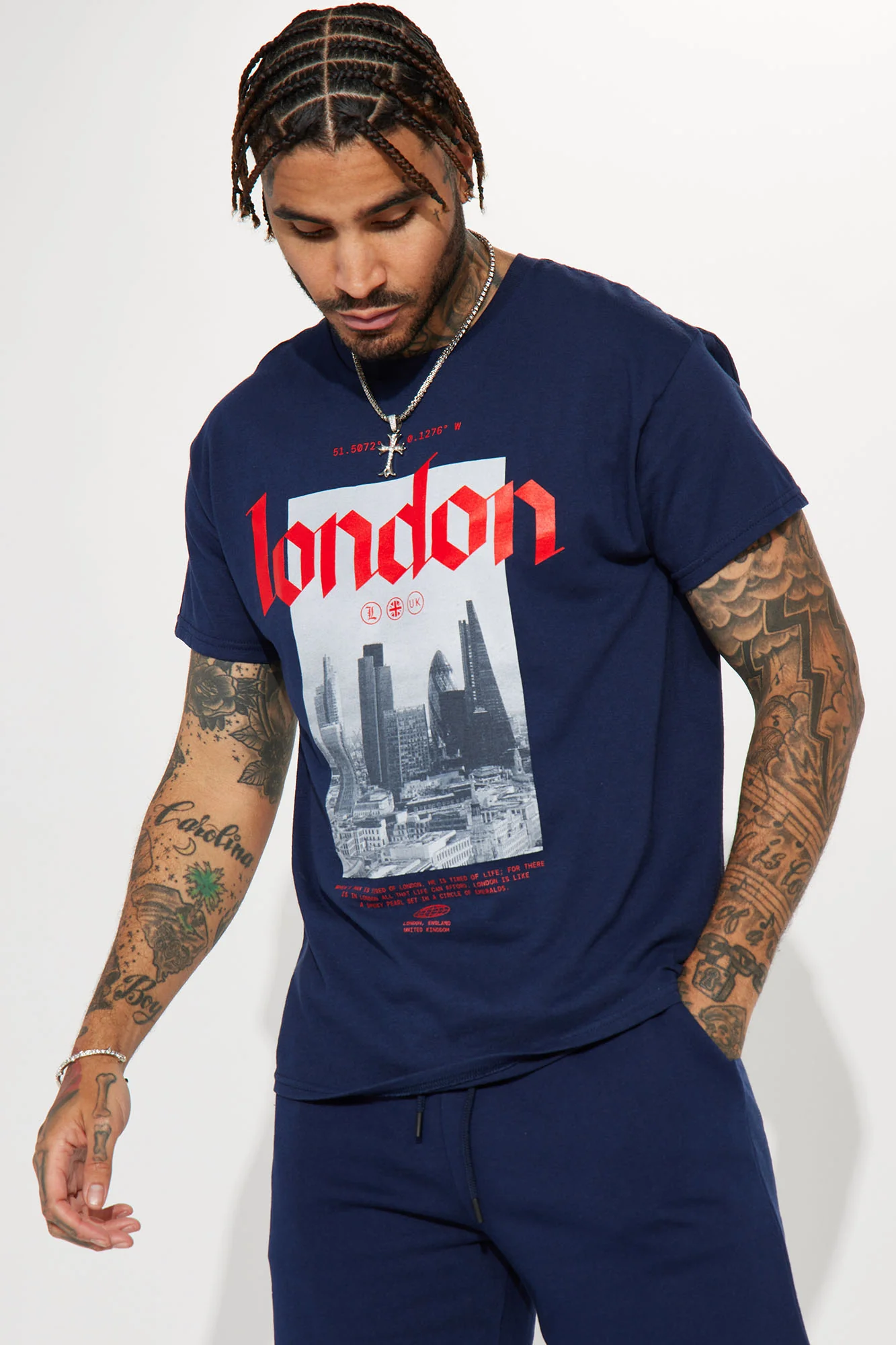 London Short Sleeve Tee - Navy