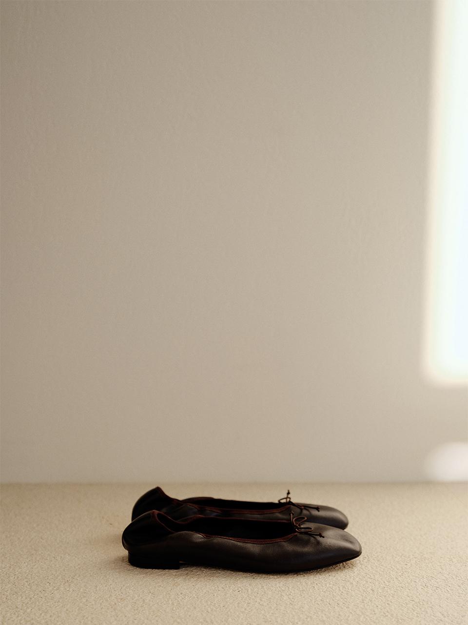 Lila Ribbon Flat Ballet [Tobacco]