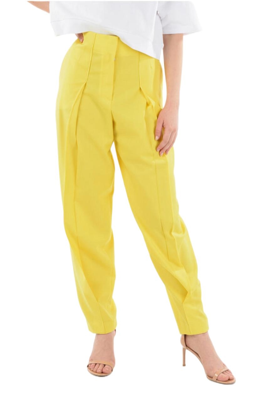 LOEWE WOMEN'S S359Y04X47WOK8100 YELLOW WOOL PANTS