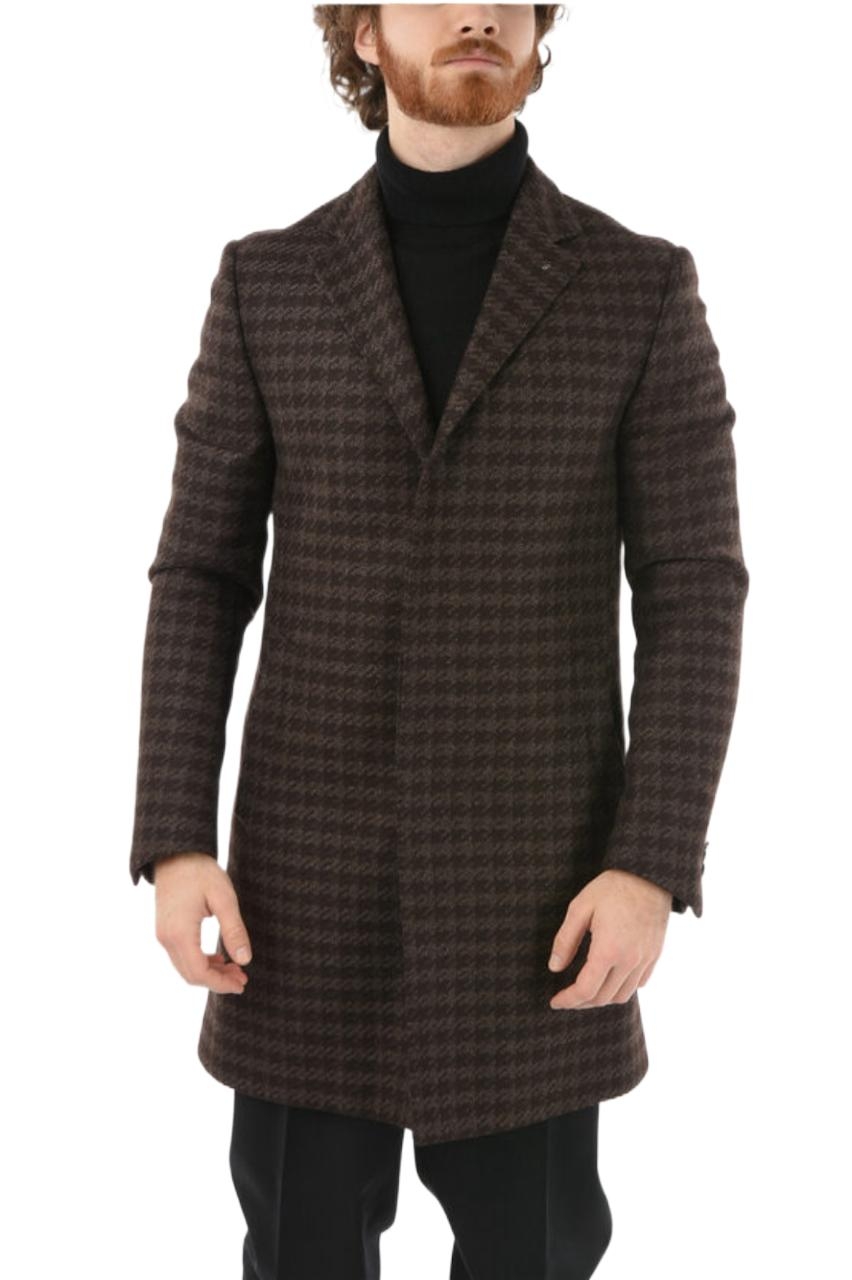 CORNELIANI MEN'S 841Z179862322030 BROWN WOOL COAT