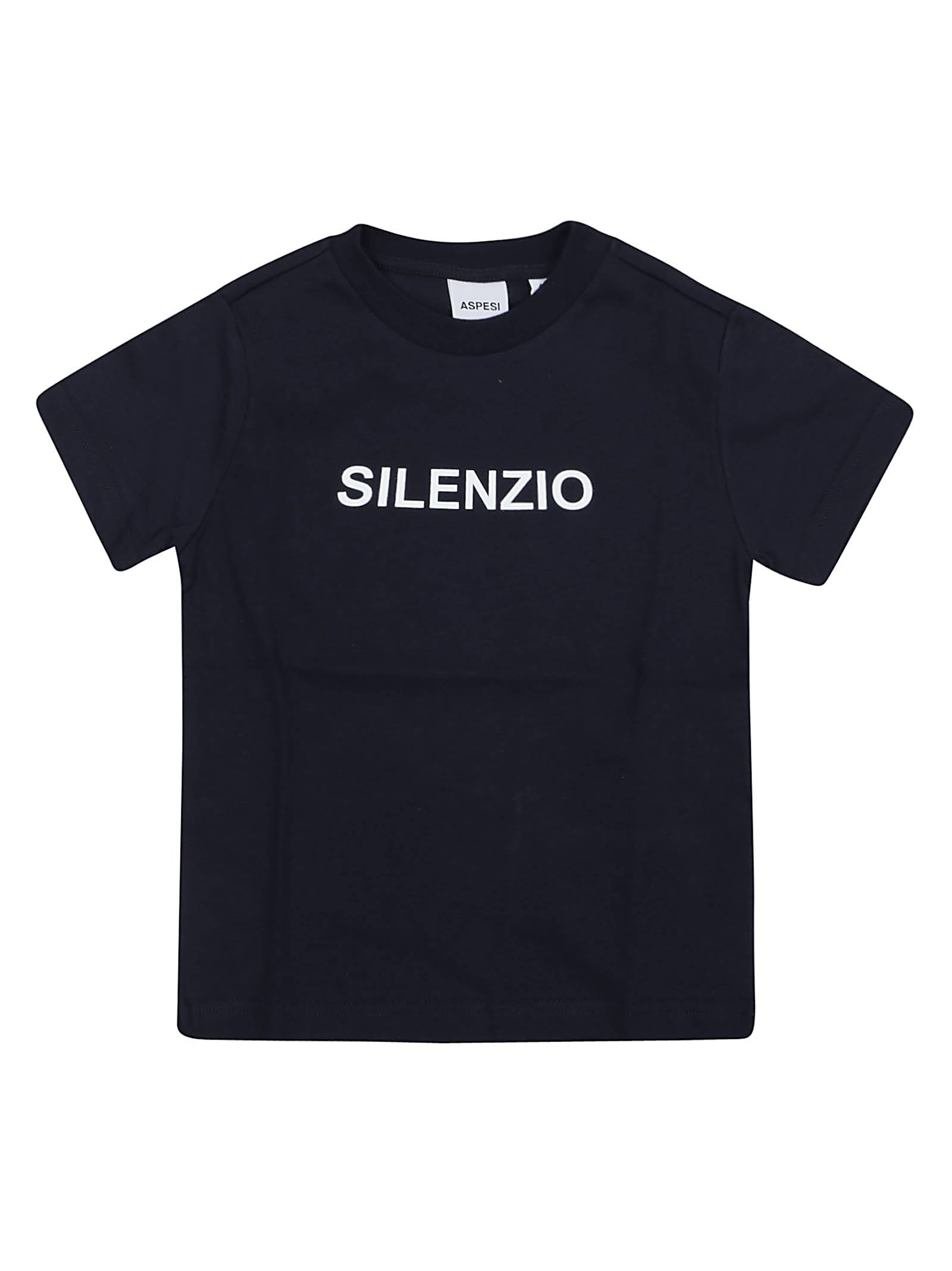 ASPESI BOYS F22002TSM00944901 BLUE COTTON T-SHIRT