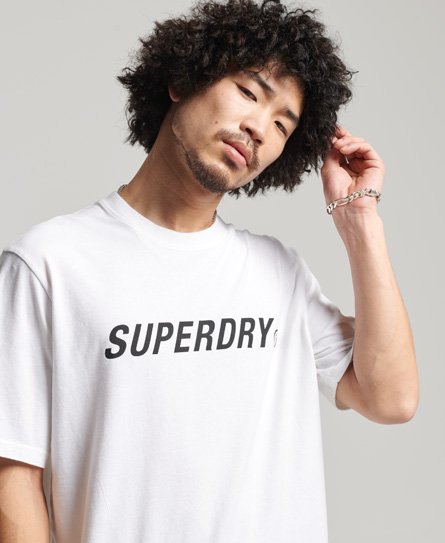 Superdry Men's Code Core Sport T-Shirt White / Bright White - Size: M