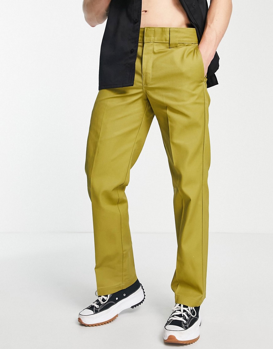 Dickies 874 work trousers in green straight fit - MGREEN