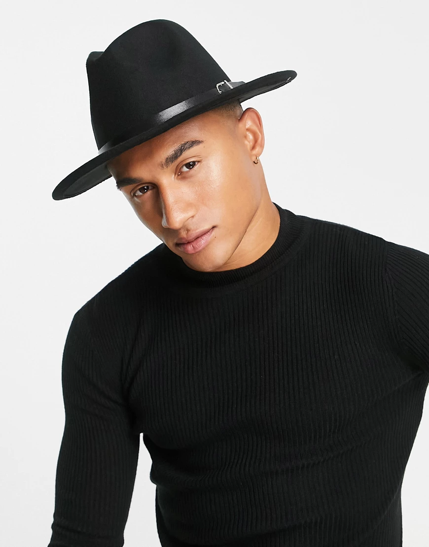 Bolongaro Trevor fedora hat in black