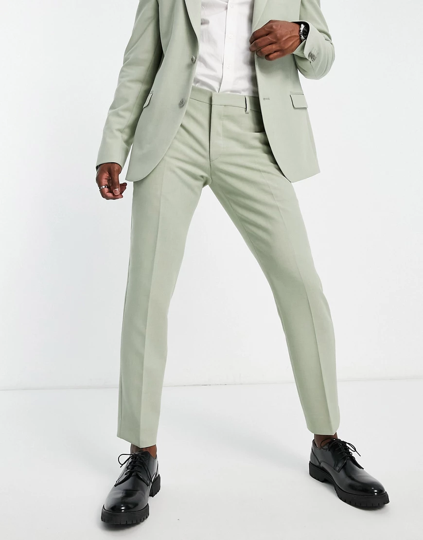 River Island suit trousers in green