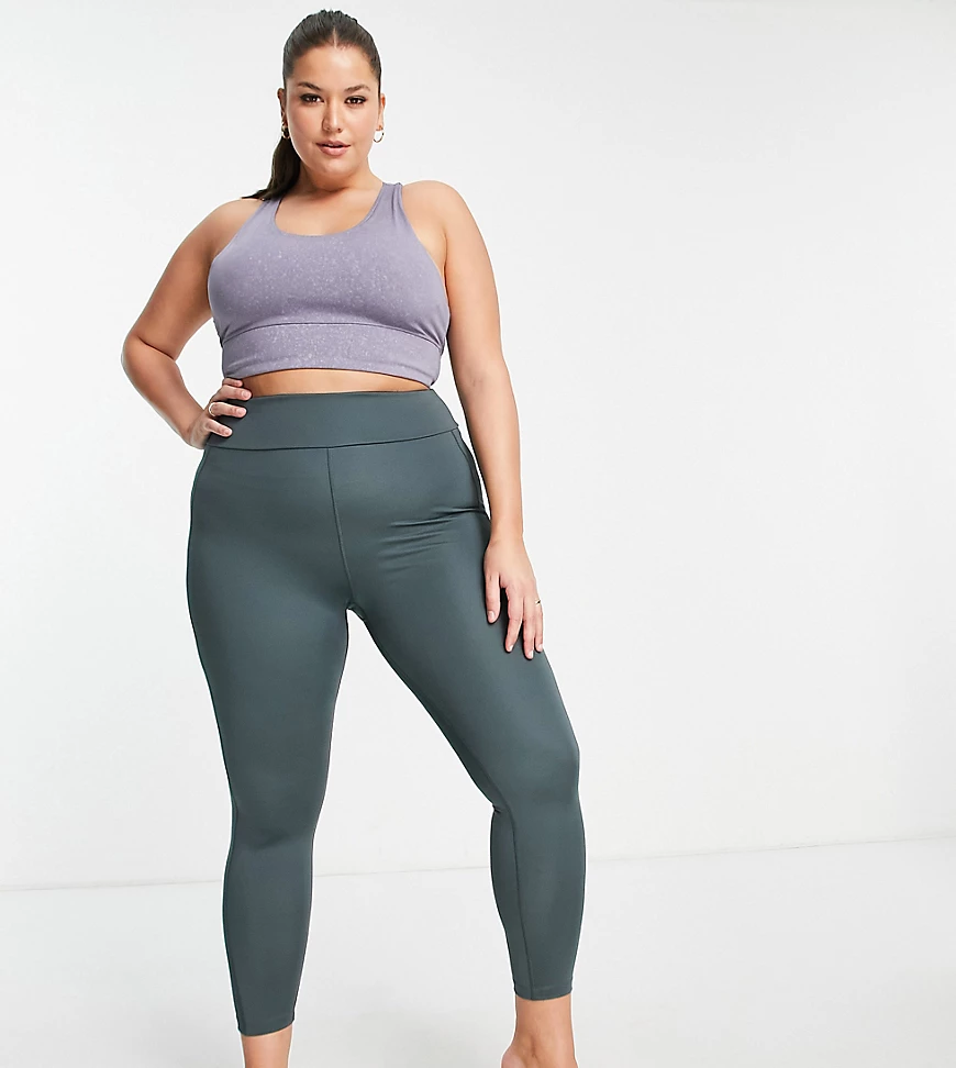 ASOS 4505 Curve super clean finish legging-Green