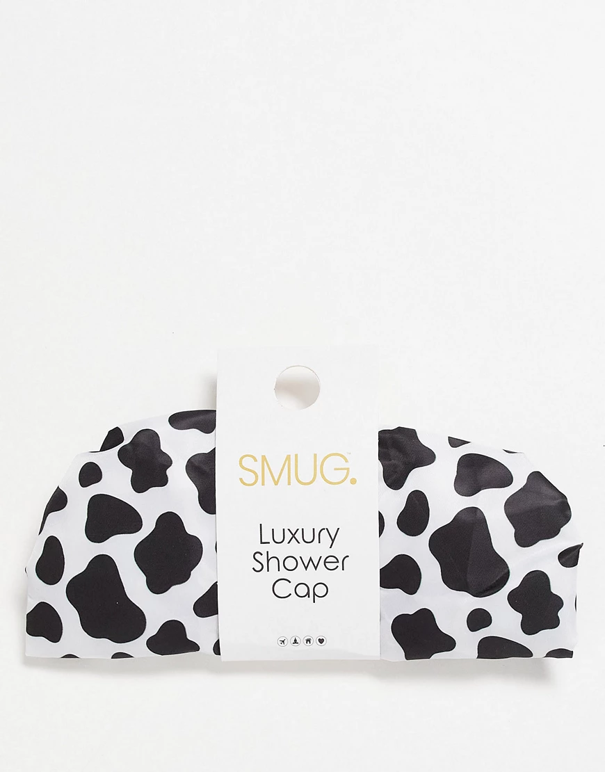 SMUG shower cap in cow print-Multi