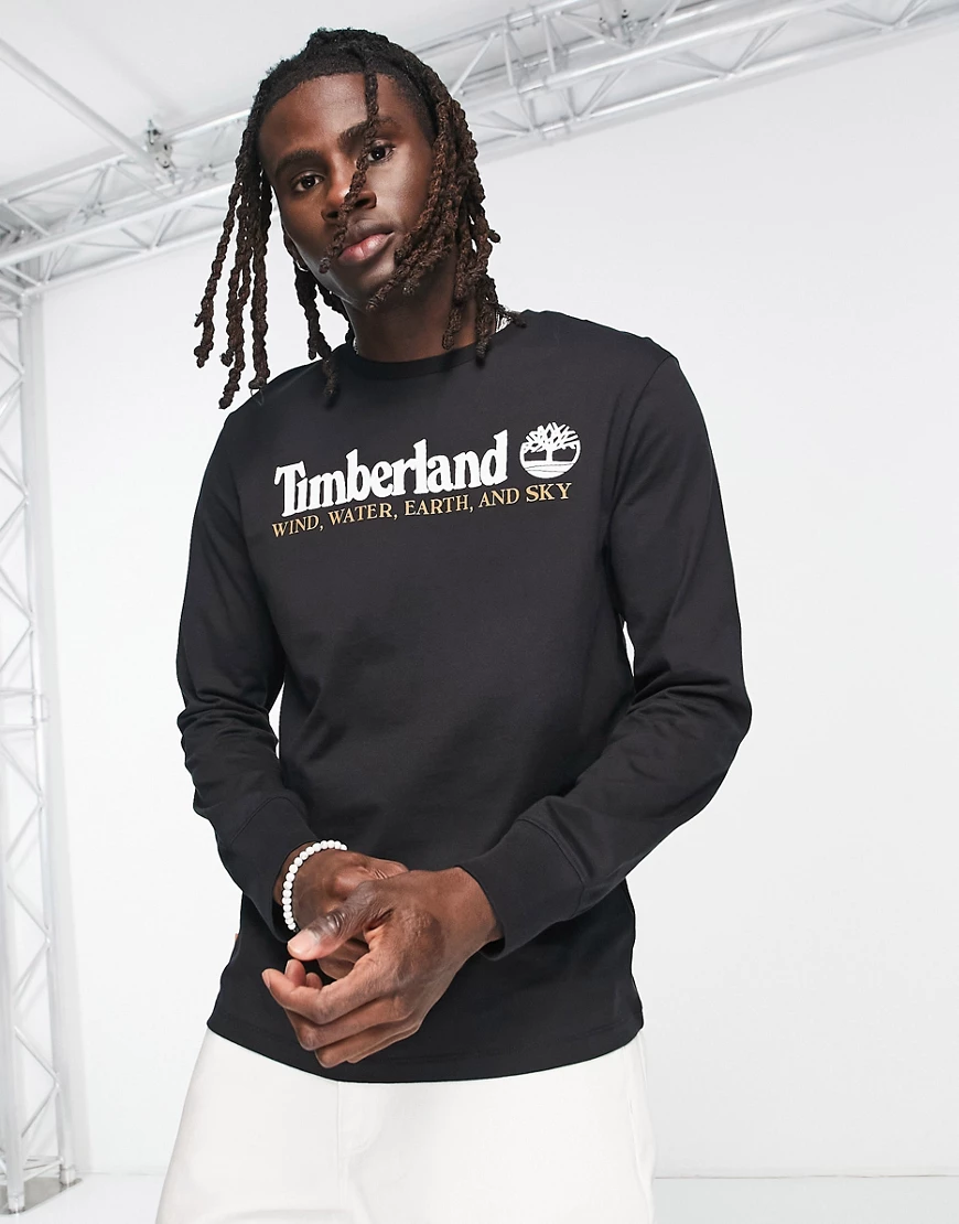 Timberland long sleeve t-shirt in black