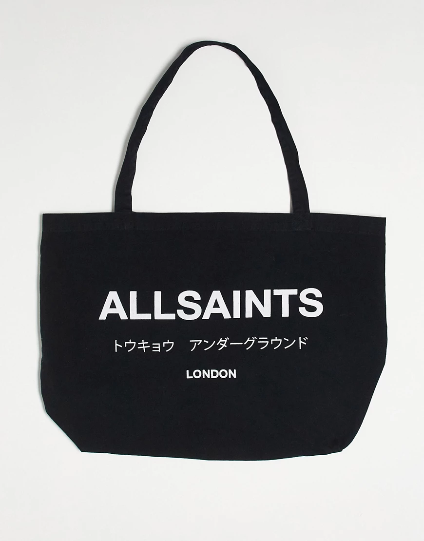 AllSaints tote bag in black