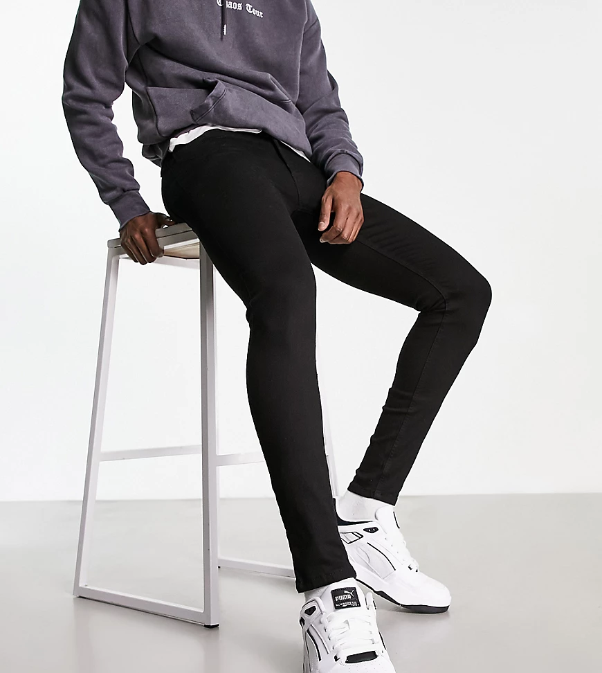 COLLUSION x001 super skinny jeans in black