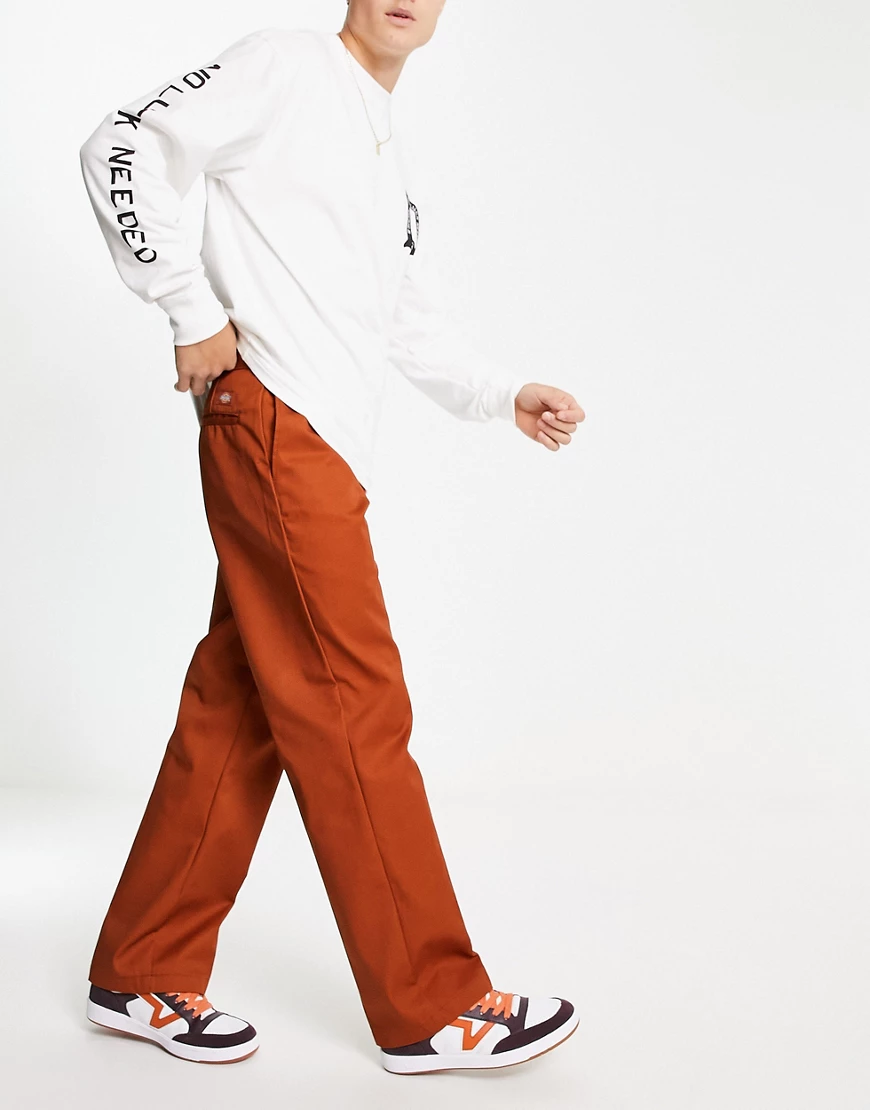 Dickies 874 work trousers in brown straight fit