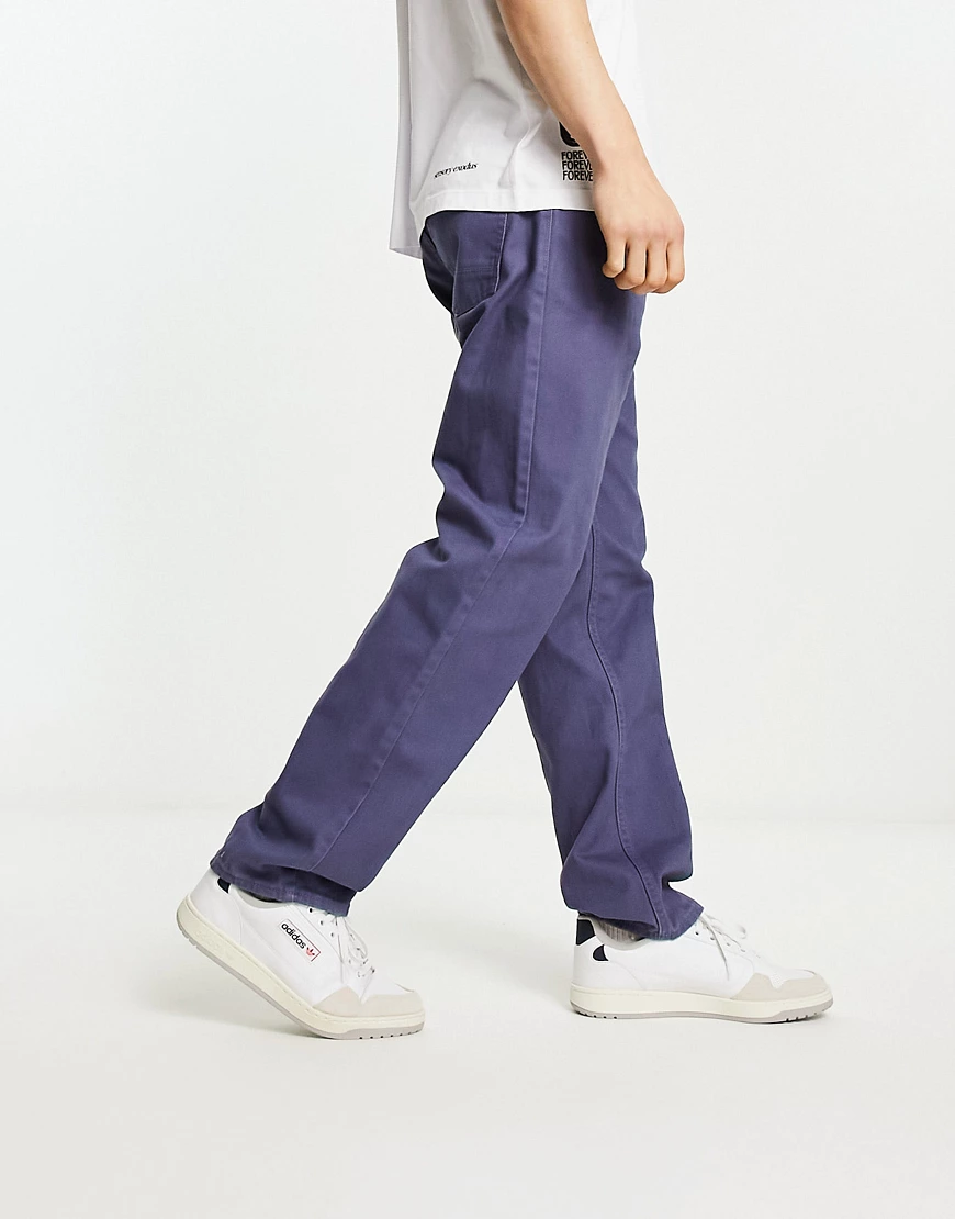 New Look 5 pocket straight trousers in blue