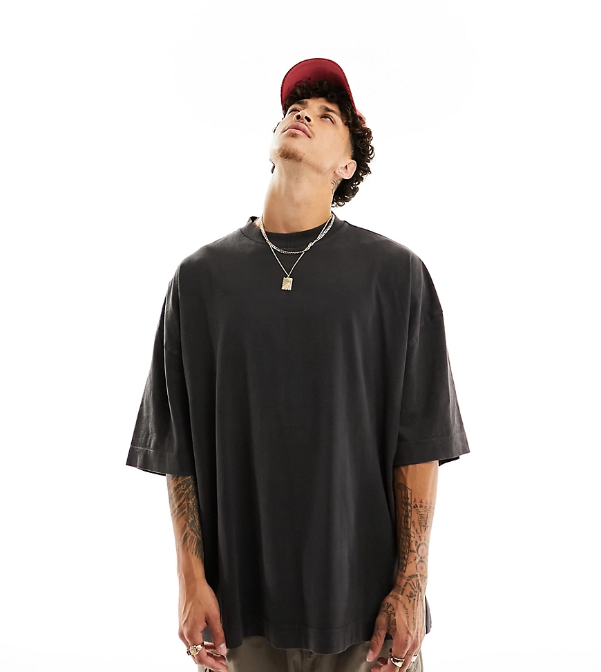 COLLUSION STUDIOS oversized t-shirt in black