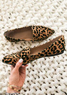 Leopard Pointed Toe Flats