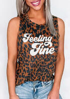 Leopard Feeling Fine Tank