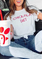 Chick Fil A Diet T-Shirt Tee - White