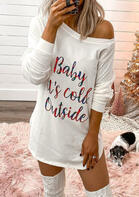 Baby It&#039;s Cold Outside Mini Dress - White