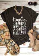 Pumpkins Hayrides Apple Cider T-Shirt