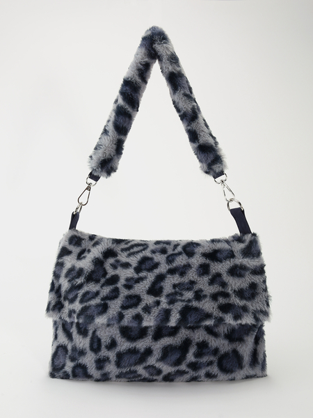 Yoins Leopard Fluffy Shoulder Bag