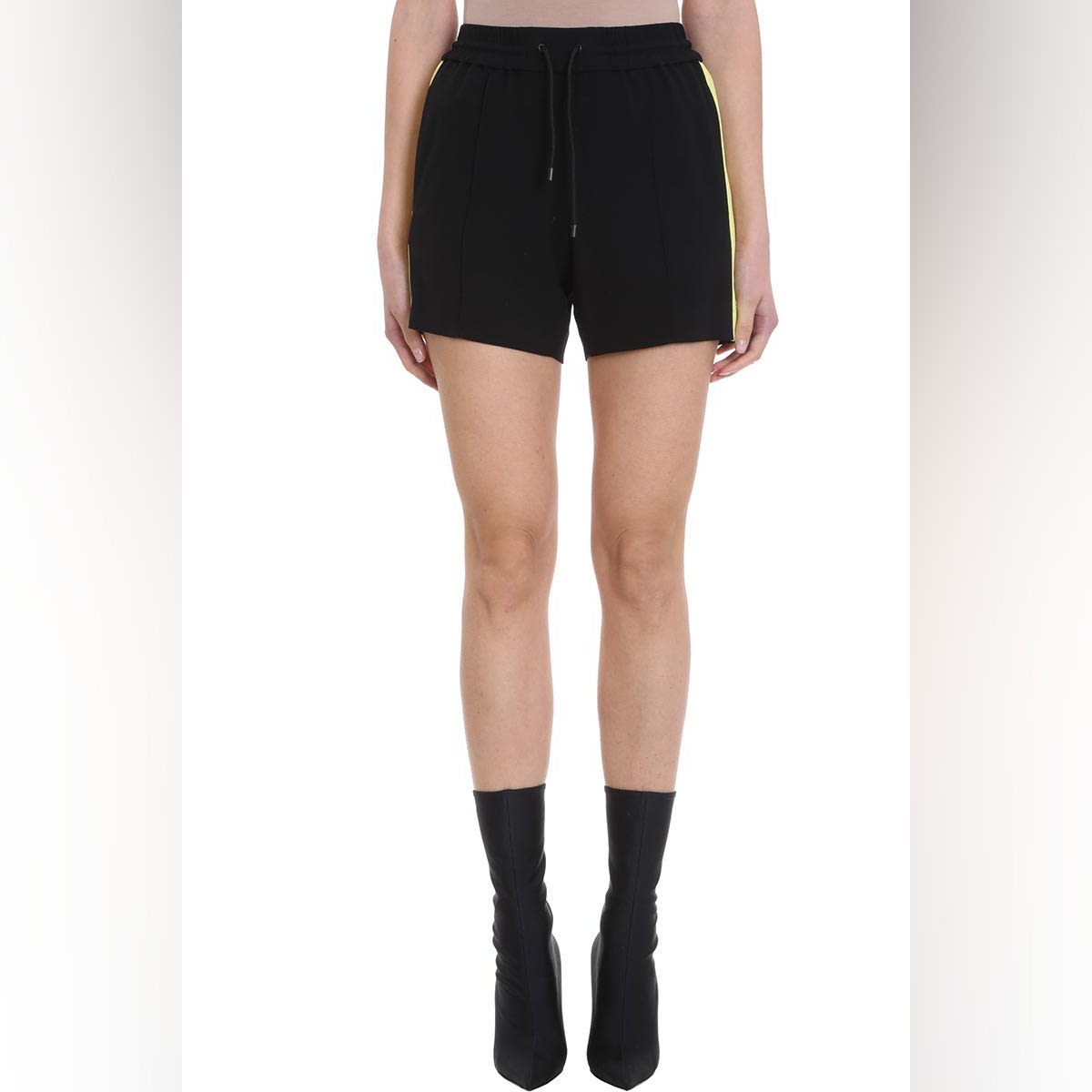 Fluid Black Crepe Shorts