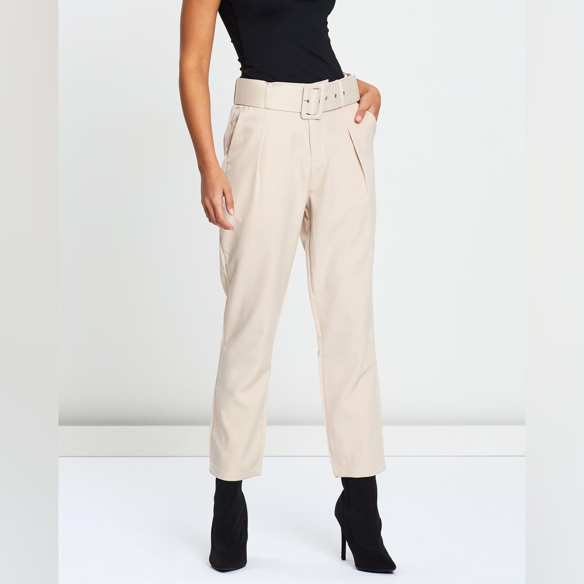 Belted Cigarette Trousers