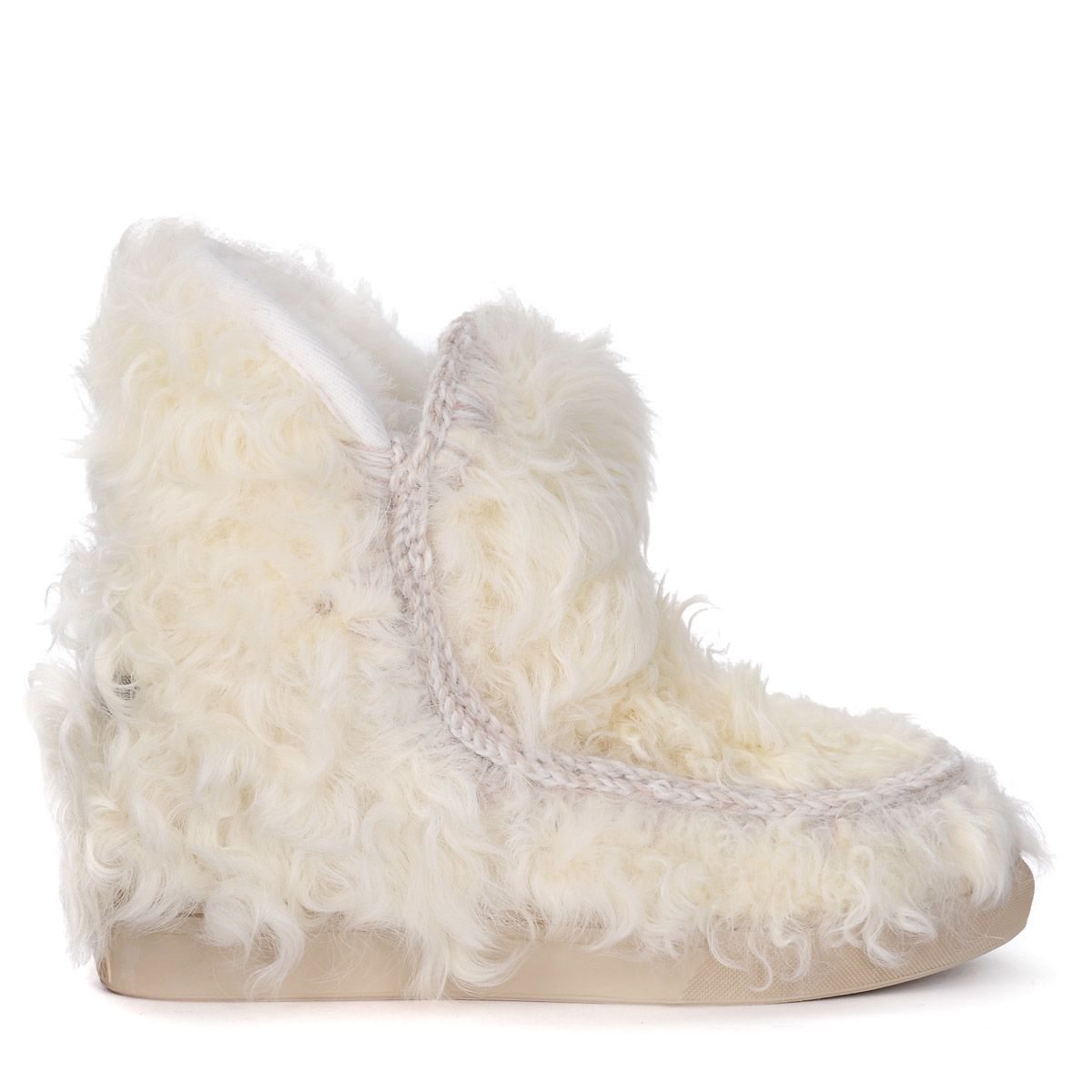 Inner Wedge Sneaker Vanilla Sheepskin Ankle Boots