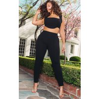 Black High Waisted Skinny Leg Pants