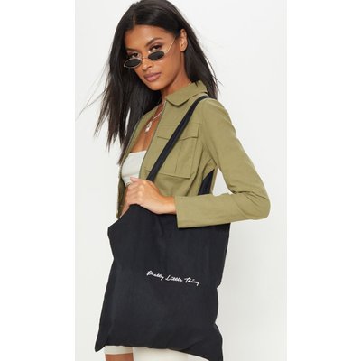 PrettyLittleThingBlack Tote Bag