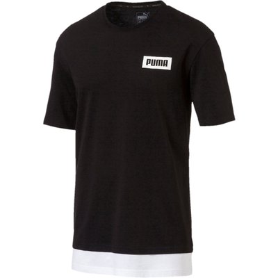 Tee shirt col rond uni, manches courtes