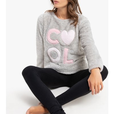 Fleece/Jersey Cool Slogan Pyjamas with Long Sleeves