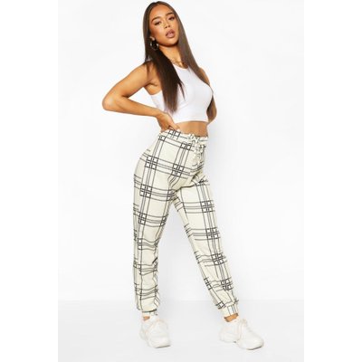 Flannel Loopback Jogger, White