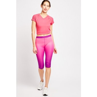 Ombre Sports Capri Leggings