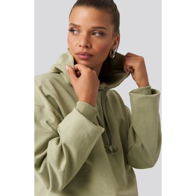 NA-KD Basic Basic Hoodie - Green