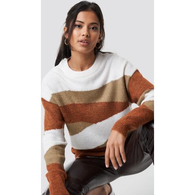 Trendyol Color Blocked Pullover - Beige,Multicolor