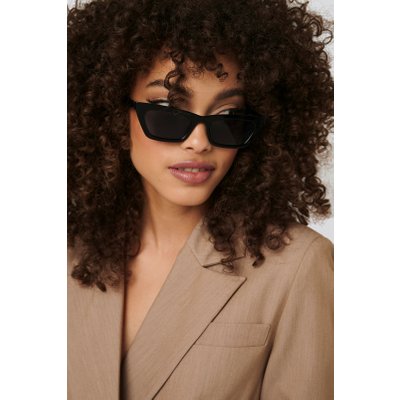 NA-KD Accessories Sharp Edge Slim Sunglasses - Black