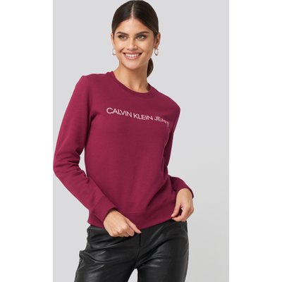 Calvin Klein Ïnstitutional Regular Crew Neck Sweatshirt - Red