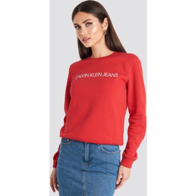 Calvin Klein Ïnstitutional Regular Crew Neck Sweatshirt - Red