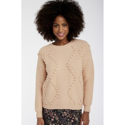 Pullover, Quastendetails, Zopfstrick