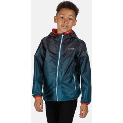 Regatta  Printed Lever Packaway Waterproof Jacket Blue  boys's Children's coat in Blue