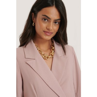 NA-KD Accessories Oversize Chunky Chain Necklace - Gold