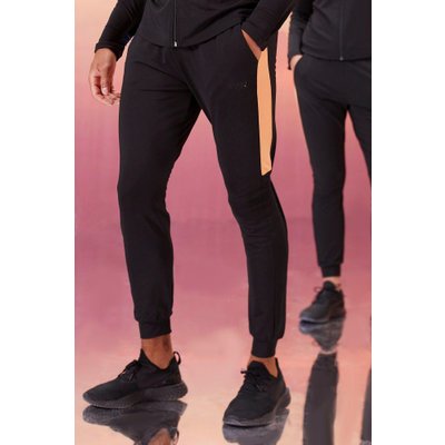 Mens Black His Active Skinny Fit Jogger, Black