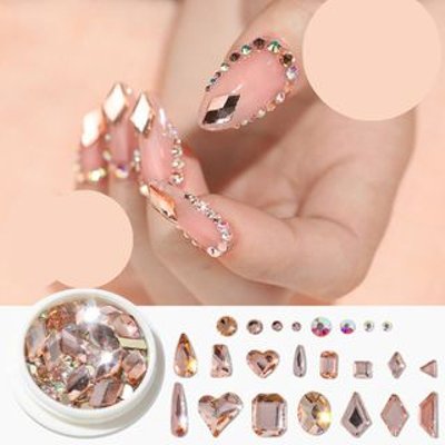 Rhinestone Nail Art Decoration - 6 Types