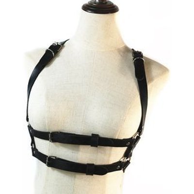 Faux Leather Body Harness