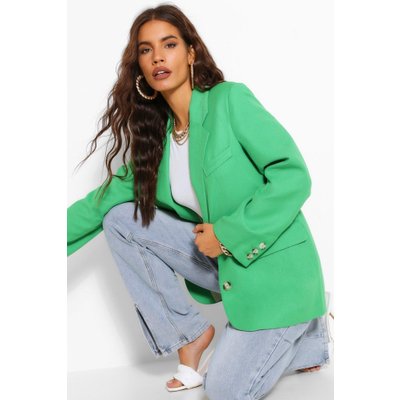 Womens Premium Woven Blazer - Green - 10, Green