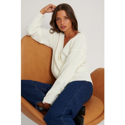 Trendyol Wrap Over Cardigan - White