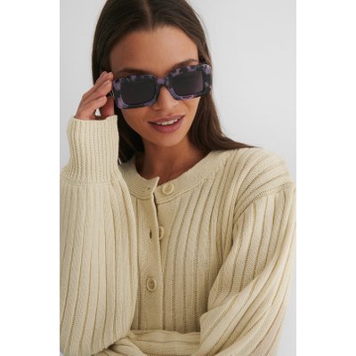 Emilie Malou x NA-KD Retro Look Sunglasses - Purple