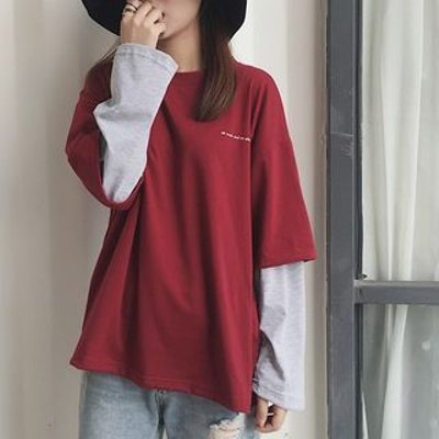 Mock Two Piece Long-Sleeve T-Shirt