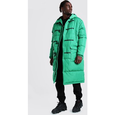 Mens Green Duffle Puffer, Green