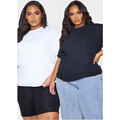 Plus Black & White 2 Pack Ultimate Oversized T Shirt