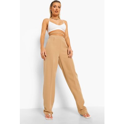 Womens Strappy Waist Trousers - Beige - 14, Beige